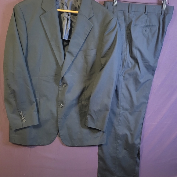 Brooks Brothers Navy Brookscool Poplin Men's Suit. Size 41R 35W - Picture 1 of 9